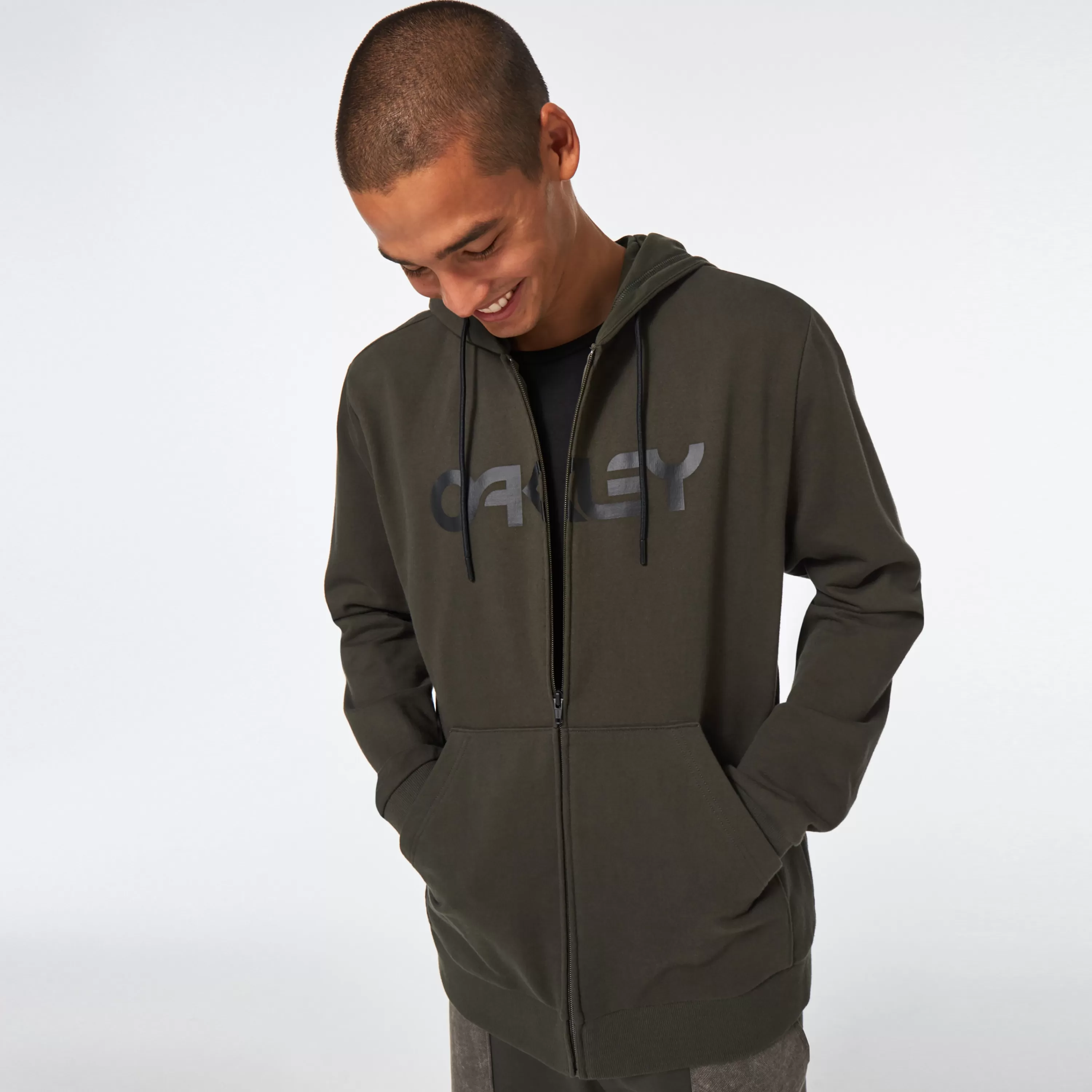 Mens Oakley Teddy Full Zip Hoodie