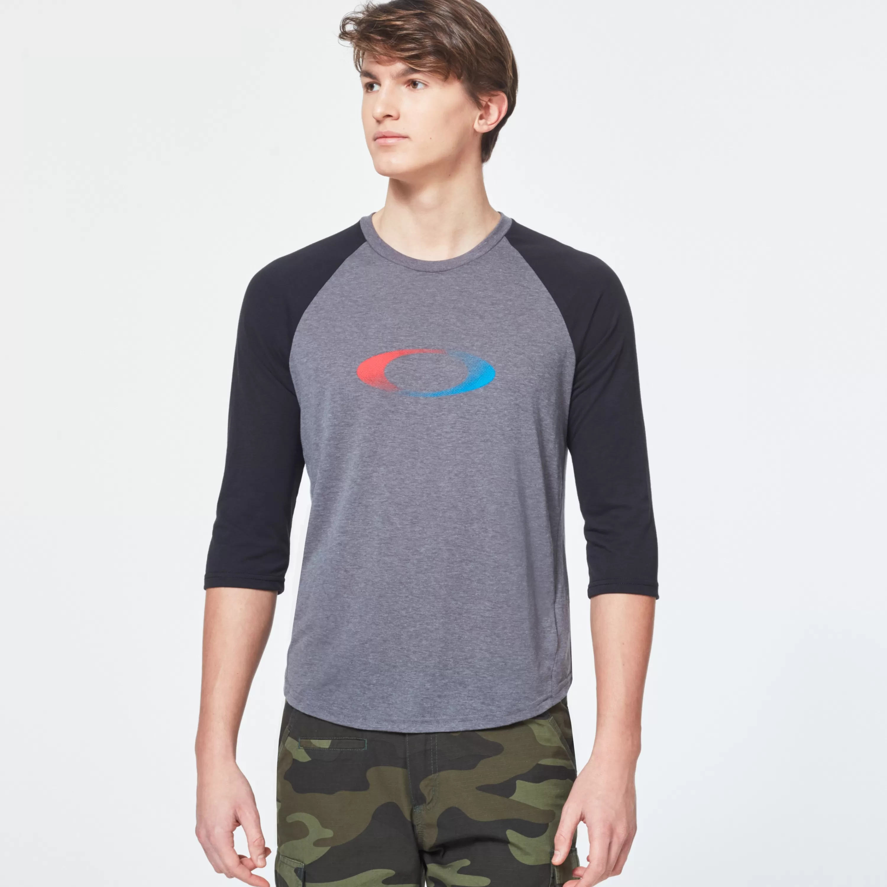 Mens Oakley Usa Gradient Ellipse 3/4 Tee